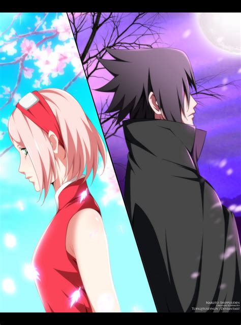 Sakura X Sasuke Fanart By Tofiqhuseynov On Deviantart