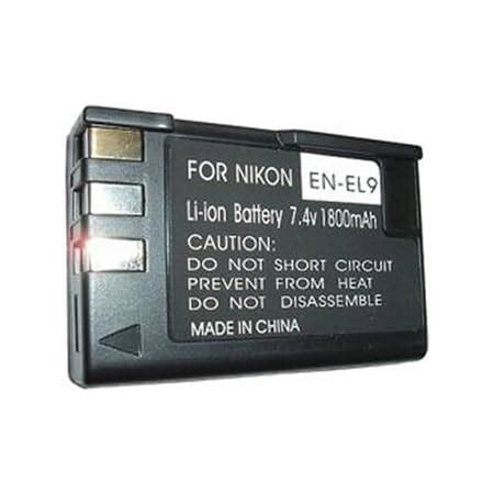 Amazon Rechargeable Li Ion Battery For Nikon EN EL9 EN EL9A SLR