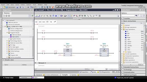 Ladder Logic Program For Vfd Sinamic G120c Control Using Siemens S7