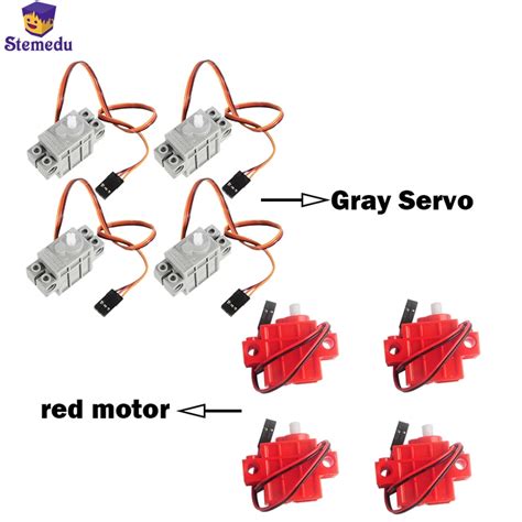 Pcs Geek Servos Red Gear Motor Rotation Servo Compatible With