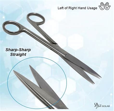 4 5 Sharp Sharp Straight Blade Stainless Steel Scissors Etsy