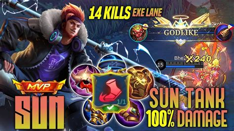 SUN 14 KILLS SCARY TANK BUILD AND EMBLEM DELETE MARTIZ AND 500 STACKS