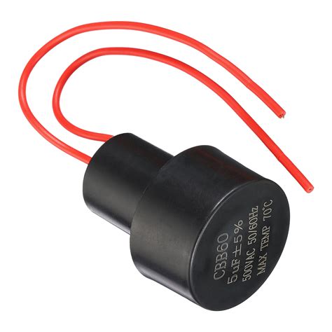 Uxcell Cbb Uf Running Capacitor Ac V Wires Hz Cylinder