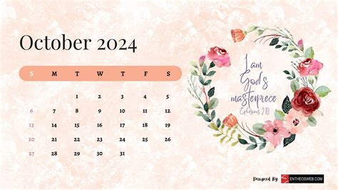 2024 Christian Calendar Wallpaper | EntheosWeb