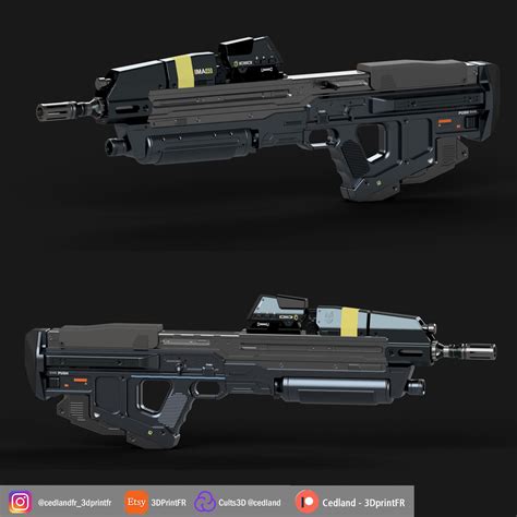 Artstation Halo Infinite Assault Rifle 3d Modeling