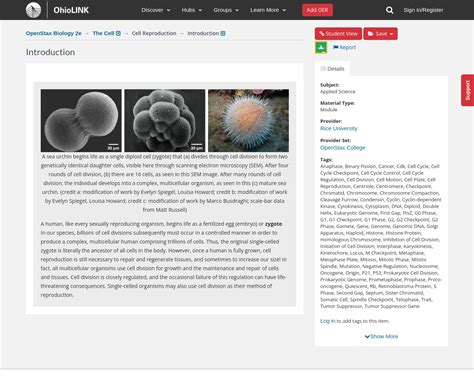 Openstax Biology E The Cell Cell Reproduction Introduction Ohiolink