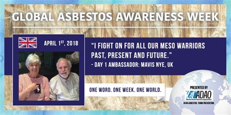 Global Asbestos Awareness Week Day One World Health Organization And