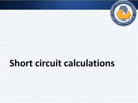 Short-Circuit Current Calculation