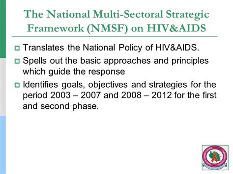 Introduction To The Nmsf The National Multi Sectoral Strategic