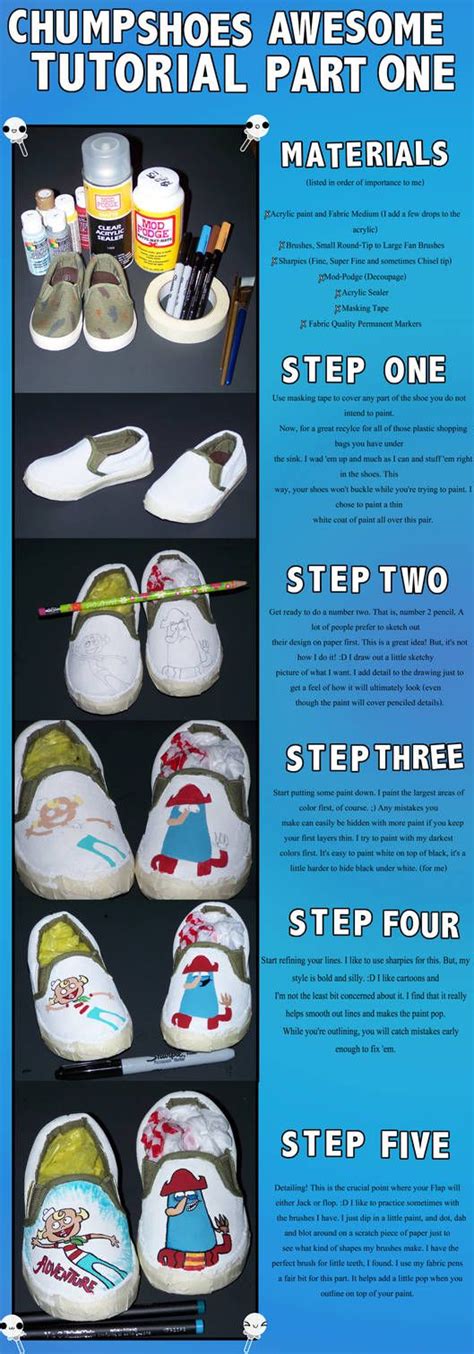 Shoe Tutorial I by ChumpShoes on DeviantArt | Canvas shoes diy, Painted ...