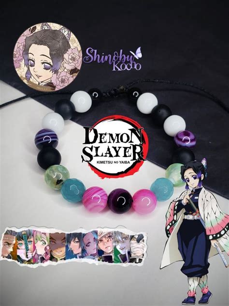 Pulsera Otaku Ajustable Inspirada En Kocho Shinobu Del Anime Kimetsu No