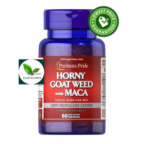 New Puritan S Pride Horny Goat Weed With Maca Mg Mg Rapid