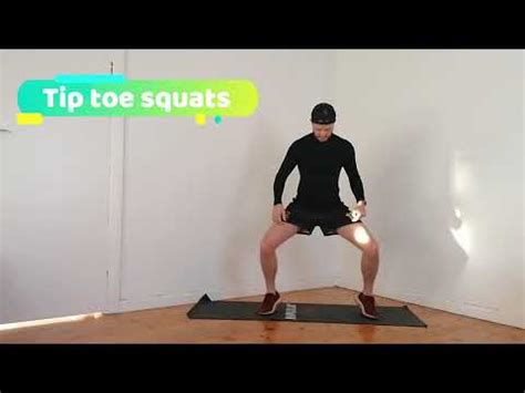 Tip Toe Squat Strength Training Exercise For Body Power YouTube