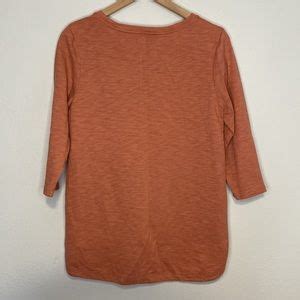 Chico S Tops Chicos The Ultimate Tee Size Medium Coral 34 Sleeve