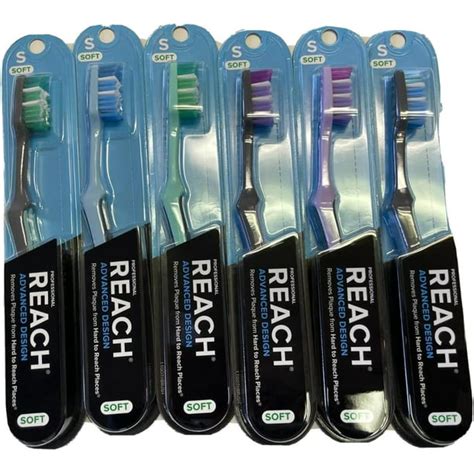 Reach Advanced Design Toothbrushes Soft Full Head Pack Of 6