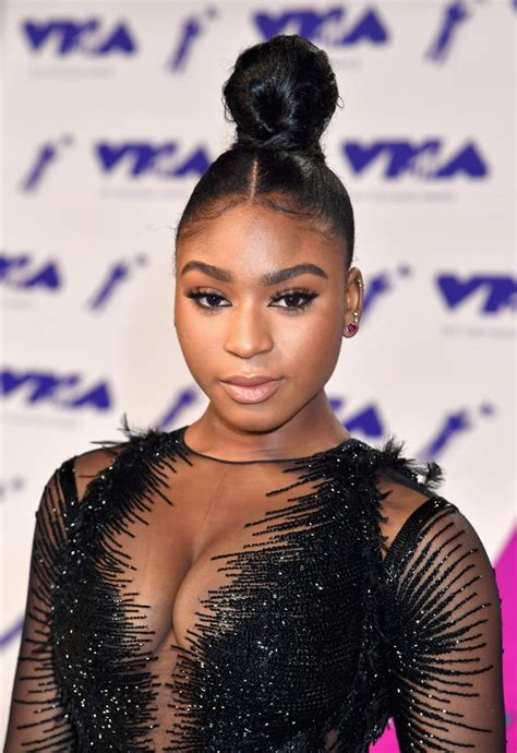 Normani Kordei Celebrity Hair And Makeup At The 2017 Mtv Video Music Awards Popsugar Beauty