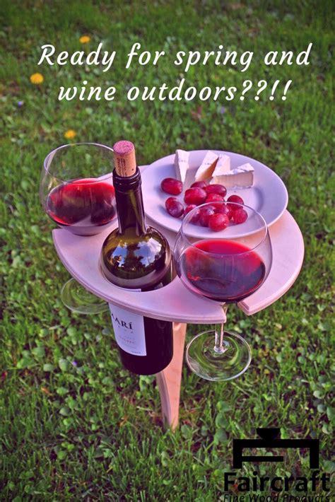 Outdoor Wine Table Folding Wine Table Wine Lover T Etsy