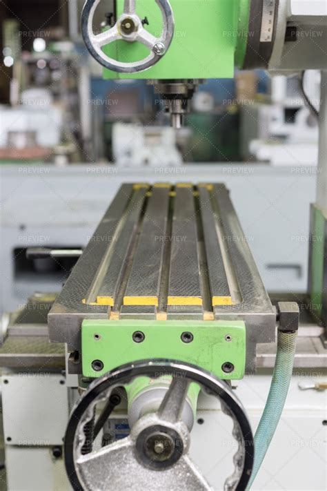 Working Table Vertical Milling Machine - Stock Photos | Motion Array