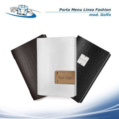 Linea Fashion Porta Menu Golfo X Cm In Vera Pelle