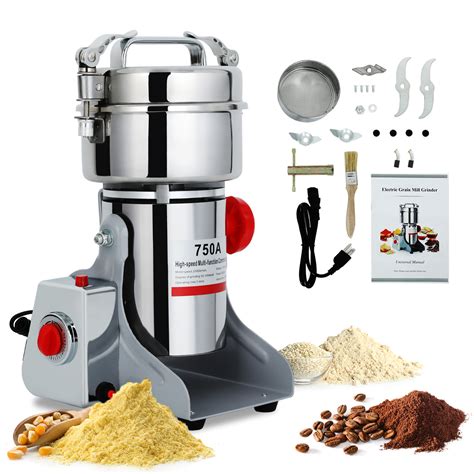 Domccy 750g Commercial Spice Grinder Electric Grain Mill Grinder 2600W