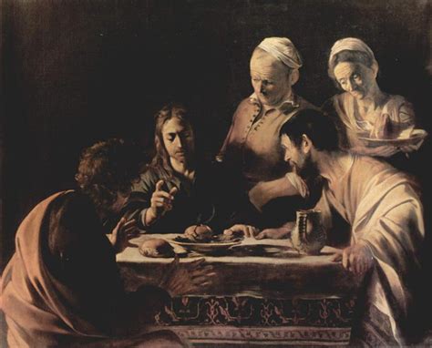 Supper at Emmaus, 1606 - Caravaggio - WikiArt.org