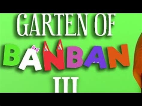 la guardería maldita garten of Banban 3 Terror YouTube