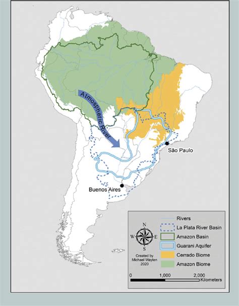 South American River Basins Groundwater And Atmospheric Rivers