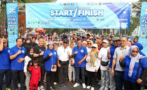 Lepas Banten Fun Walk Pj Gubernur Banten Al Muktabar Jalan