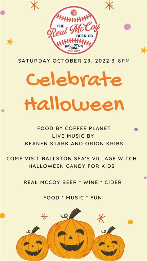 Celebrate Halloween At The Real McCoy Beer Co Ballston Spa Ballston