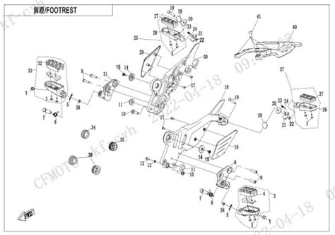 Cfmoto F Footrest Sherco