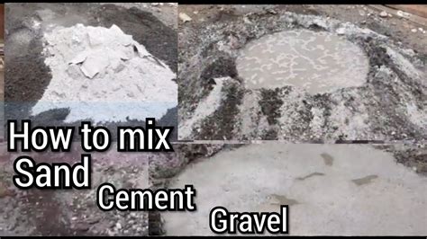 How To Mix Sand Cement And Gravel Youtube