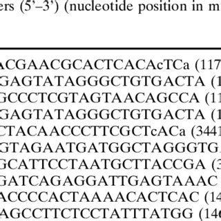 Sequence and location of primers as well as methods used for mutation ... 
