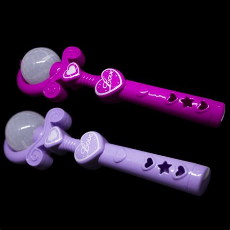 9 Light Up Spinning Princess Wands GlowUniverse