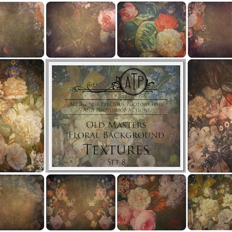 Fine Art Textures Floral Digital Backgrounds Texture Etsy