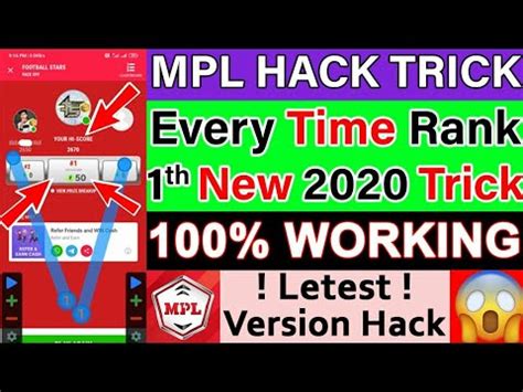 Mpl All Game Hack Trick Mpl Hack Trick Mpl New Trick Mpl Mod Apk