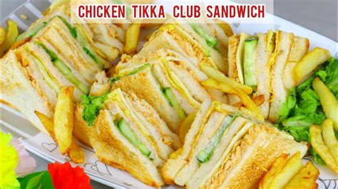 Chicken Tikka Club Sandwich Recipe By Chef Kiran Umar YouTube