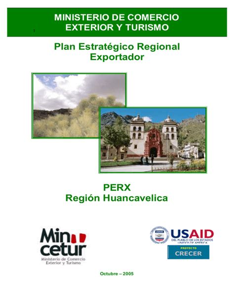 Plan Estrat Gico Regional Exportador Perx