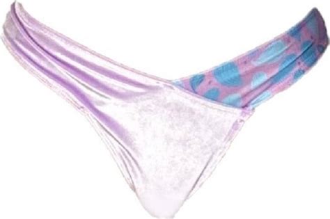 Brasini Swimwear Zaza High V Cut Bikini Bottom Velvet Lilac Multi