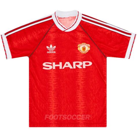 1990 92 Maillot Retro Vintage Manchester United Home Foot Soccer Pro