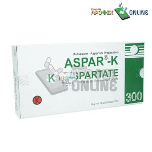 Jual ASPAR-K 300MG 1 STRIP ISI 10 TABLET - Kota Bekasi - Apotek SM Bekasi Timur | Tokopedia