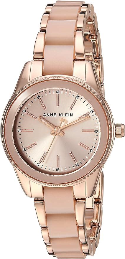 Anne Klein Women S Resin Bracelet Watch Light Pink Rose Gold One Size