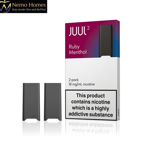 JUUL 2 Ruby Menthol 18mg Pod Nemo Homes Vape Shop