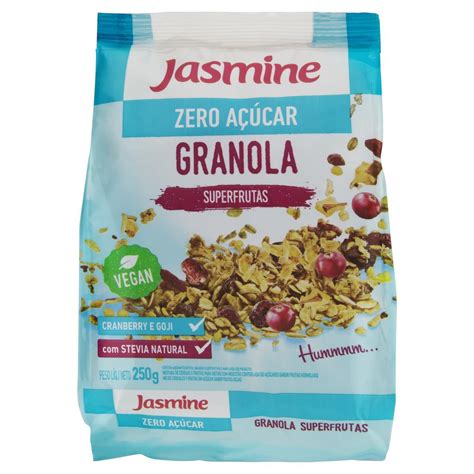 Granola Superfrutas Zero Açúcar Jasmine Pacote 250g Clube Extra