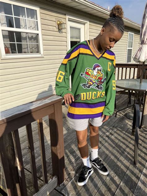 Hockey jersey fit 🦆@fye.aniah | Dope outfits for guys, Mens casual ...