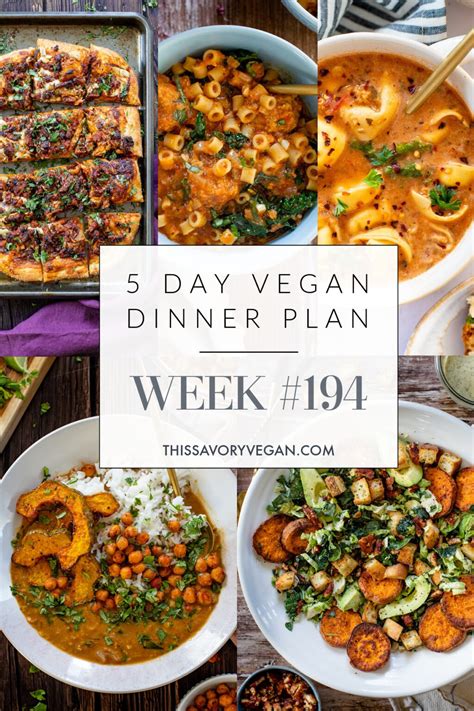 Weekly Dinner Plans Archives Page 2 Of 11 This Savory Vegan