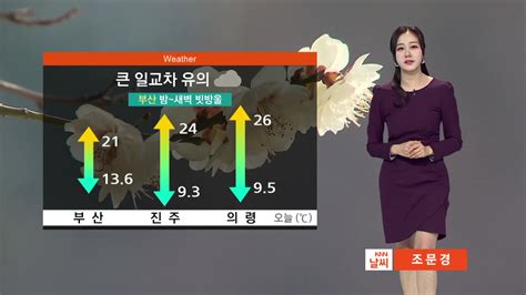 4월 8일 월요일 한낮 기온 올라 포근내륙 큰 일교차 유의