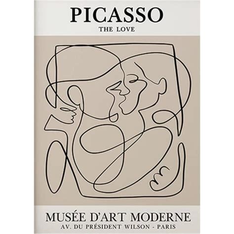 Pablo Picasso Affiches Et Estampes Mus E Art Mur Picasso Lamour Baiser