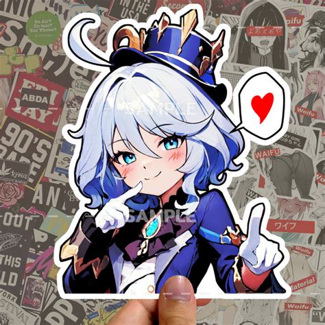 Furina Cute Meme Sticker Genshin Impact สติ๊กเกอร์ Sticker Ver 4 เทพน้ำ