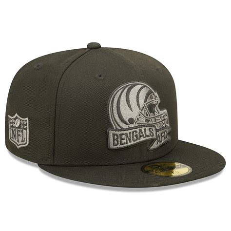 New Era Cincinnati Bengals Black Tonal 2022 Sideline 59fifty Fitted Ha