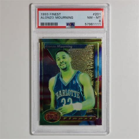 Finest Alonzo Mourning Psa Charlotte Hornets Ebay